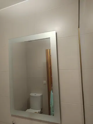 Espejo Baño Rectangular Marco Esmerilado