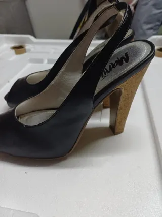 Manu Scarpe Donna Tacco Spuntate Nere