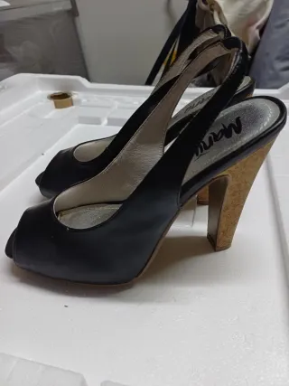 Manu Scarpe Donna Tacco Spuntate Nere