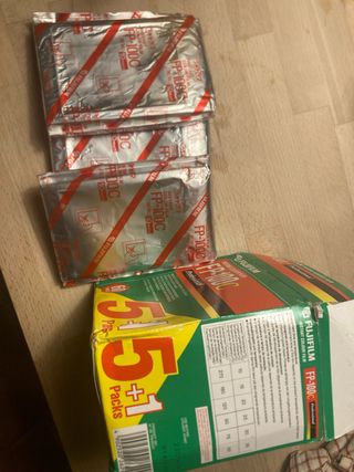 3 cartuchos Fuji FP100C 10 fotos instantáneas