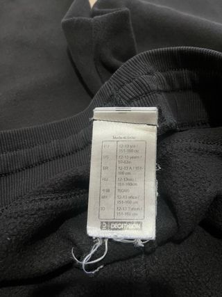 Pantalón Chándal Negro Decathlon