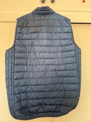 Chaleco acolchado azul hombre