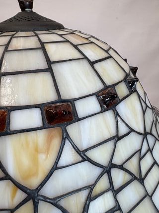 Lámpara Techo Tiffany Cristal Metal