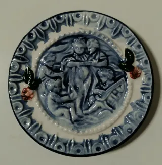 16 Platos Decorativos y 3 Macetas Cerámica