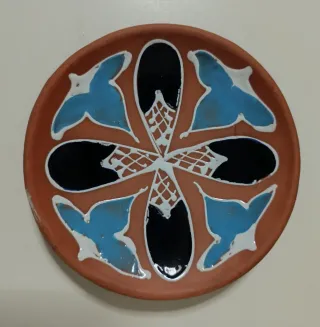 16 Platos Decorativos y 3 Macetas Cerámica