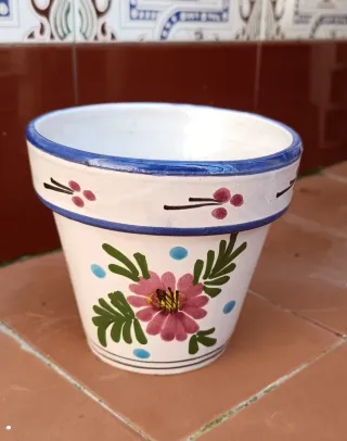 16 Platos Decorativos y 3 Macetas Cerámica