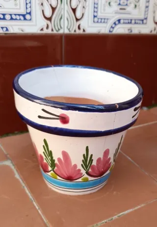 16 Platos Decorativos y 3 Macetas Cerámica