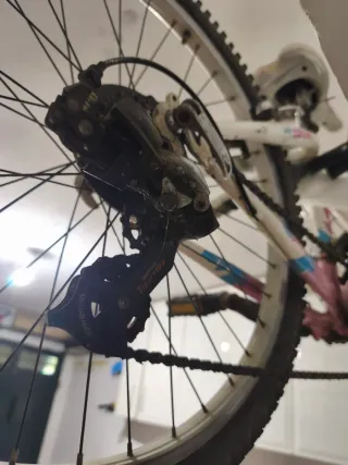 Bicicleta de mujer rosa