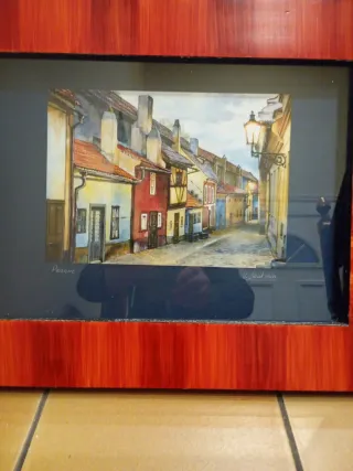 2 Láminas Praga Marco Madera