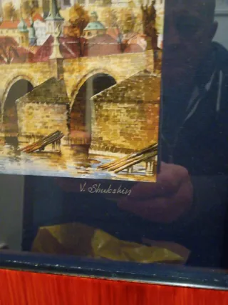 2 Láminas Praga Marco Madera