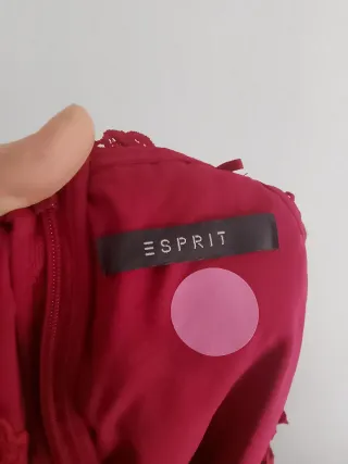 Vestido Esprit Encaje Rosa Talla L