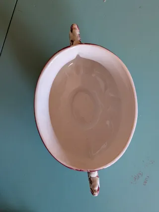 Portagioie Vintage Fiori Ceramica