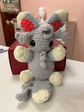 Peluche Minccino Crochet Pokemon Soft Chenille