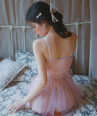 Baby-doll gasa sensual con detalle