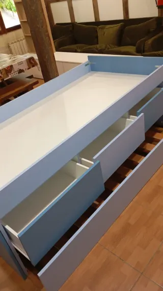 Cama nido con escritorio y cajón