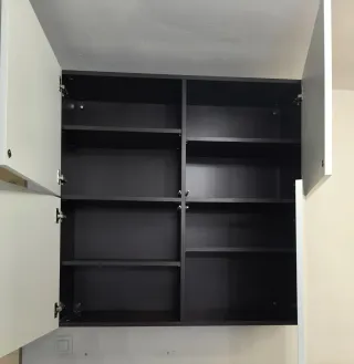 Mueble alto brillo blanco