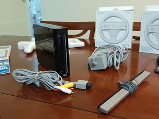 Consola Wii Negra + Accesorios y Juegos