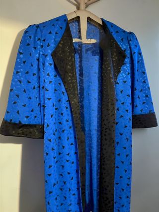 Conjunto elegante azul y negro talla S