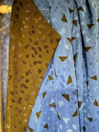 Conjunto elegante azul y negro talla S