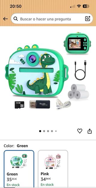 Cámara Infantil Dinosaurio