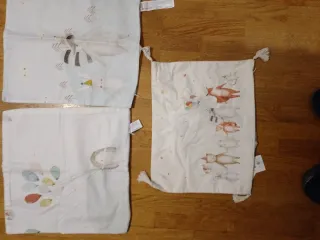 Fundas cojín tela estampadas animales