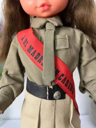 Muñeca militar antigua 50cm