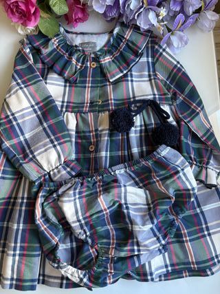 Vestido Mon petit bonbon cuadros