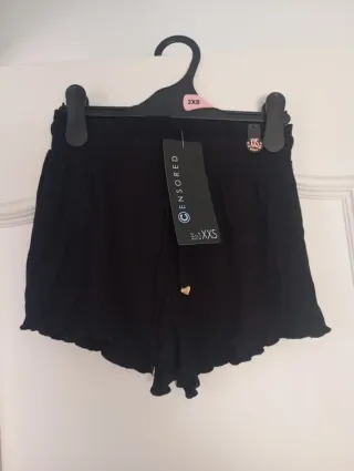Shorts negros Censored Talla XXS