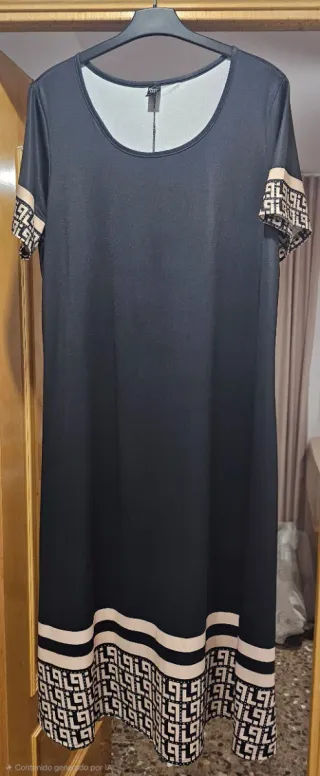 Vestido largo estampado