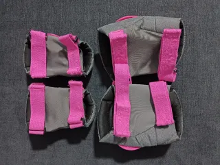 Patines infantiles rosas y blancos