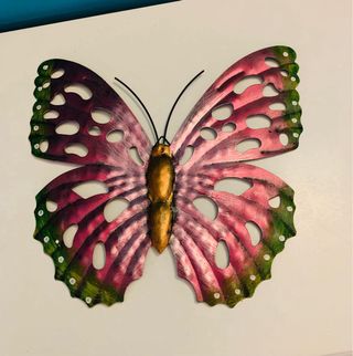 Mariposa Decorativa Metálica Pared