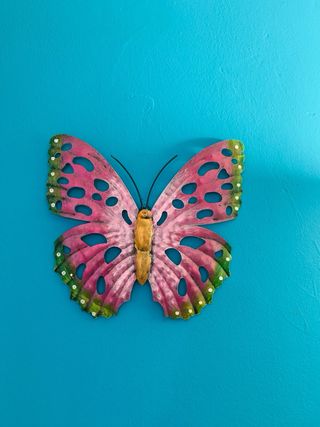 Mariposa Decorativa Metálica Pared