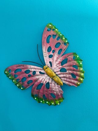 Mariposa Decorativa Metálica Pared