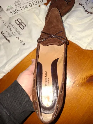 Zapatos Vintage de ante Balenciaga Talla 39