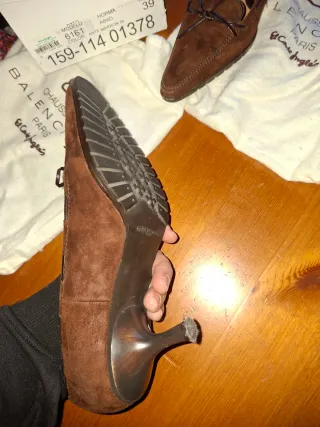 Zapatos Vintage de ante Balenciaga Talla 39