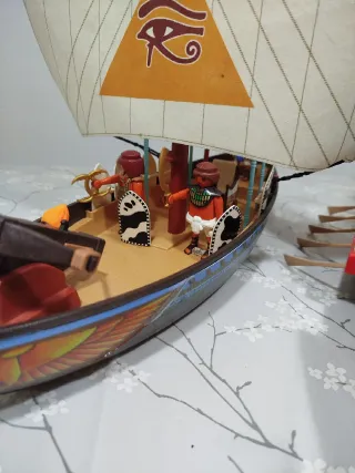 Lote Playmobil Barco Egipcio y Galera Romana