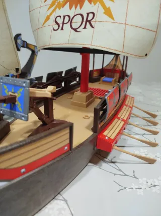 Lote Playmobil Barco Egipcio y Galera Romana