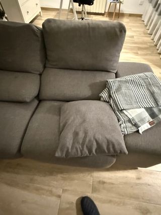 Sofá modular gris grande
