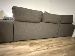 Sofá modular gris grande