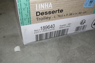 Carrinho de Serviço Bambu 2 Gavetas