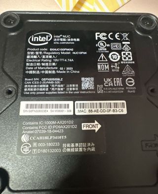 Mini PC Intel NUC 10 i3 16GB RAM 512GB SSD