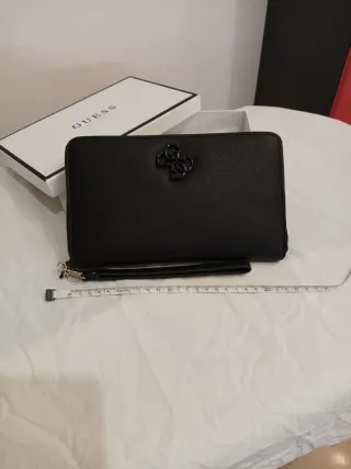 Portafoglio Guess nero grande