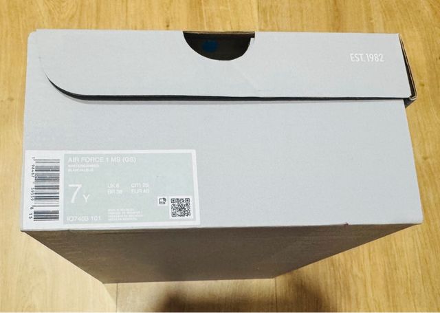 Nike Air Force 1 Talla 40 Blancas/Verde Oscuro