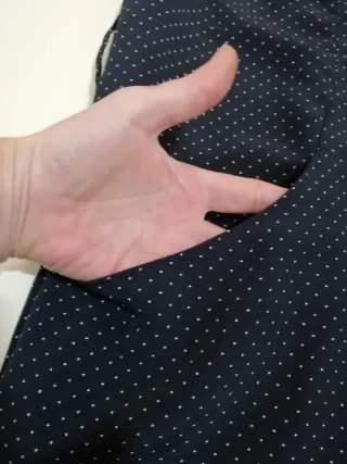 Vestito pois vintage blu scuro