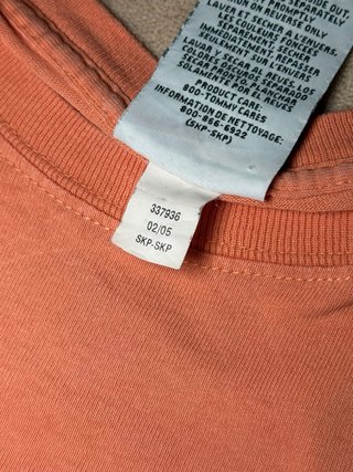 T-shirt Tommy Hilfiger Arancione Corallo Cotone M