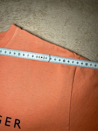 T-shirt Tommy Hilfiger Arancione Corallo Cotone M