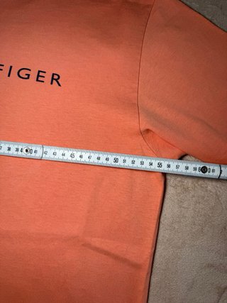 T-shirt Tommy Hilfiger Arancione Corallo Cotone M