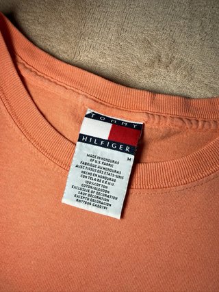 T-shirt Tommy Hilfiger Arancione Corallo Cotone M