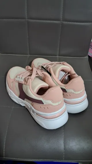 Scarpe da ginnastica donna beige/rosa taglia 41