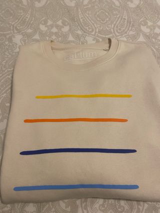 Jersey Cal•lum beige rayas colores Talla M